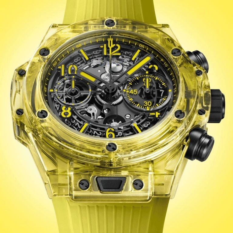 Black Yellow Sapphire 42mm Herrenchronograph