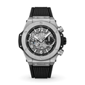 Unico Silber Schwarz 44mm Herrenchronograph
