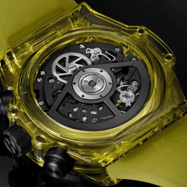 Black Yellow Sapphire 42mm Herrenchronograph