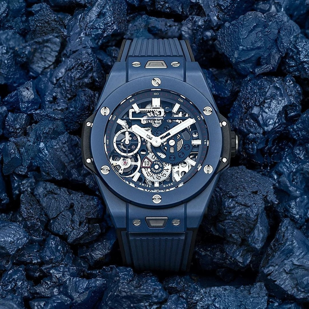 Keramik Blau 45mm Herrenchronograph