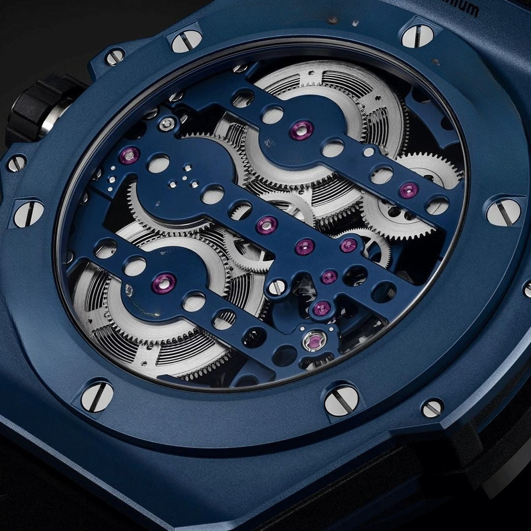 Keramik Blau 45mm Herrenchronograph