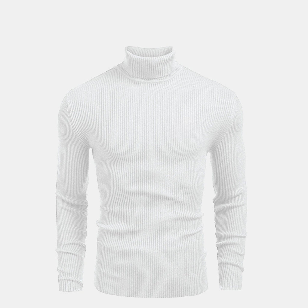 Rollkragen-Pullover Mit Zopfmuster Aus Wolle