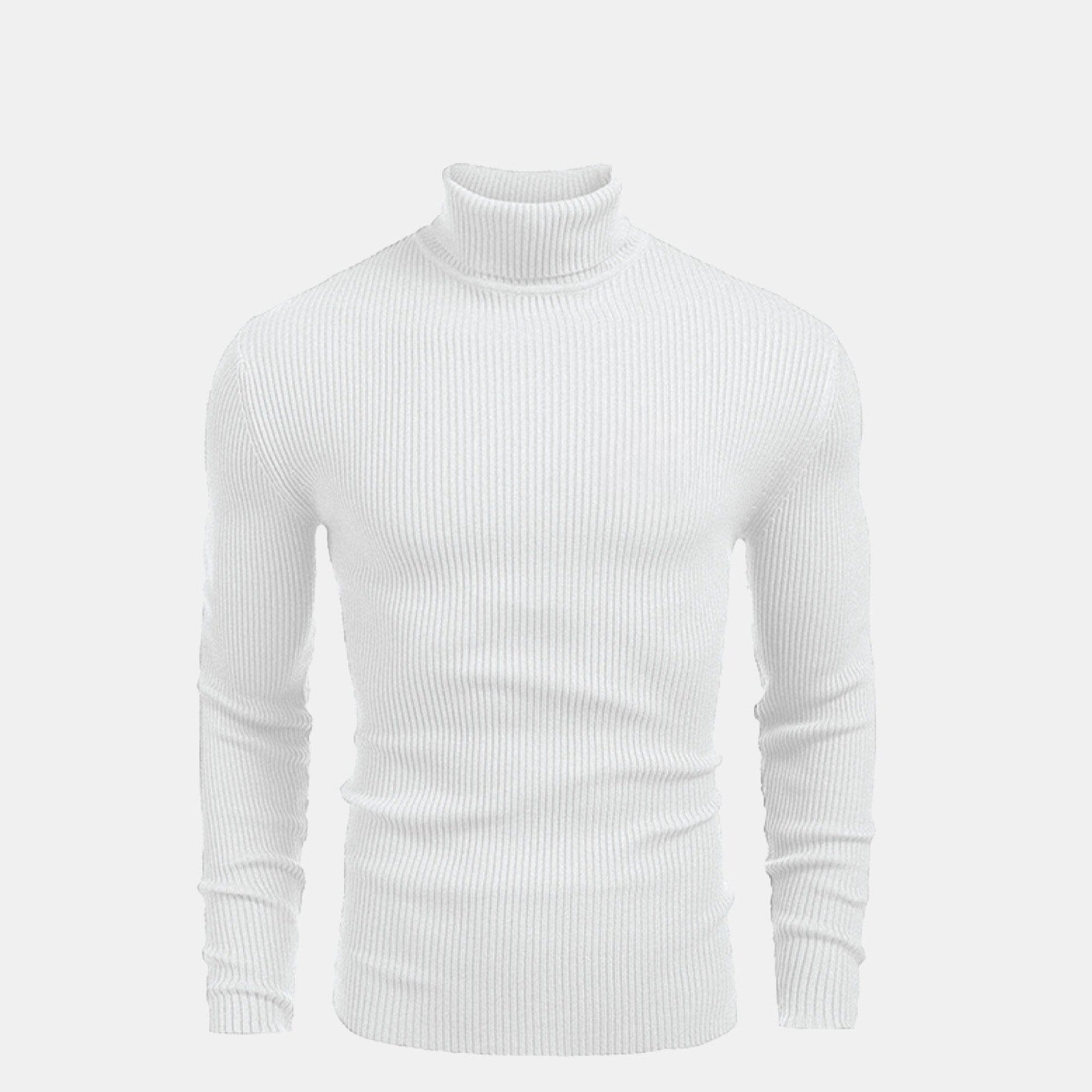 Rollkragen-Pullover Mit Zopfmuster Aus Wolle