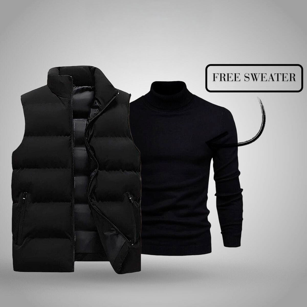 Weste + Gratis Pullover (schlussverkauf)