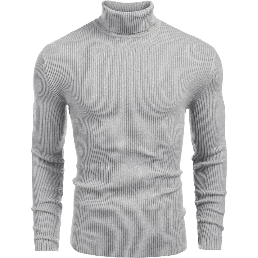 Rollkragen-Pullover Mit Zopfmuster Aus Wolle