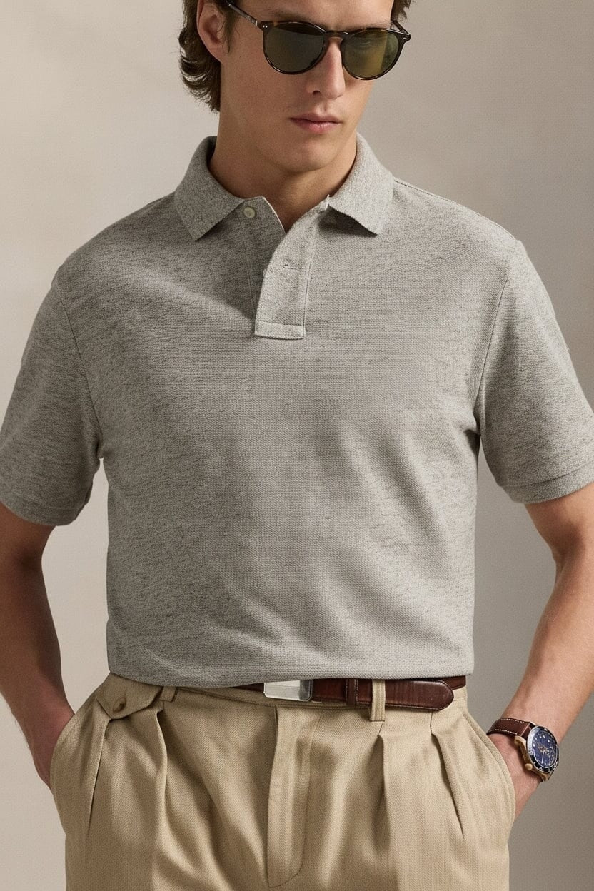 Classic Fit Polo Bear Mesh Poloshirt