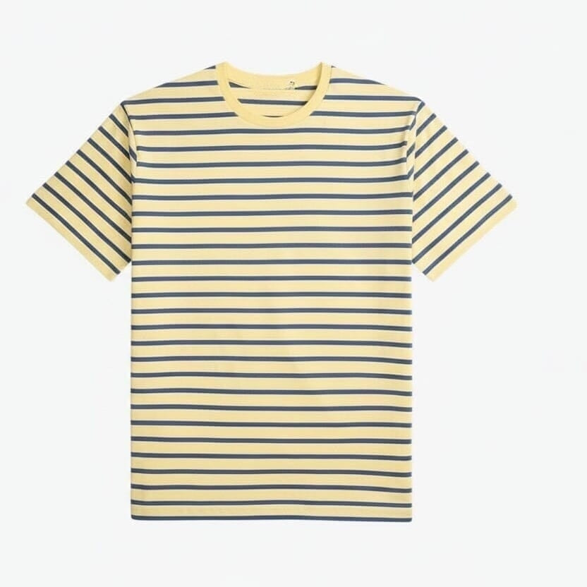 Gestreiftes Jersey Rundhals T-SHIRT