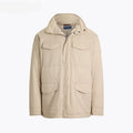 Gabardine Kapuzen-Fieldjacket
