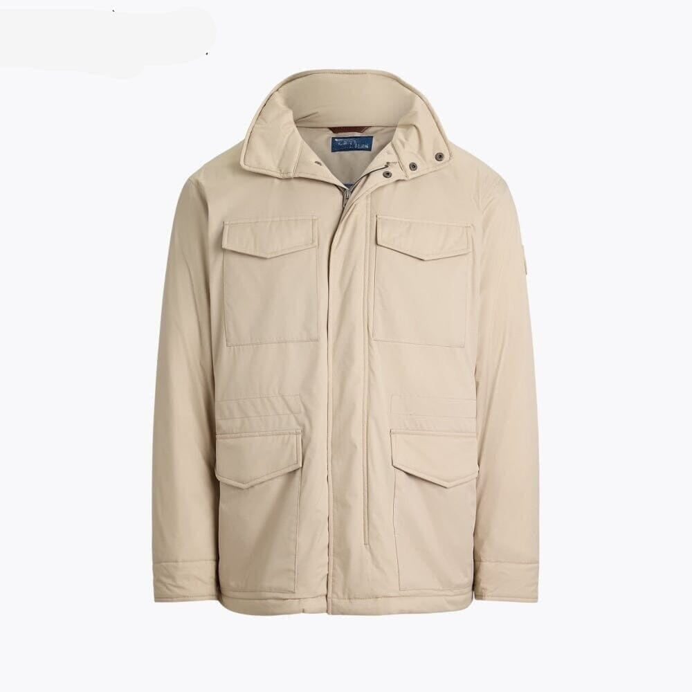 Gabardine Kapuzen-Fieldjacket