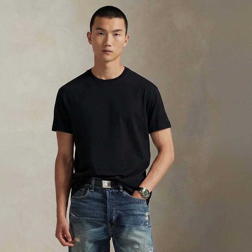 Classic Fit Polo Bear Jersey T-SHIRT Schwarz
