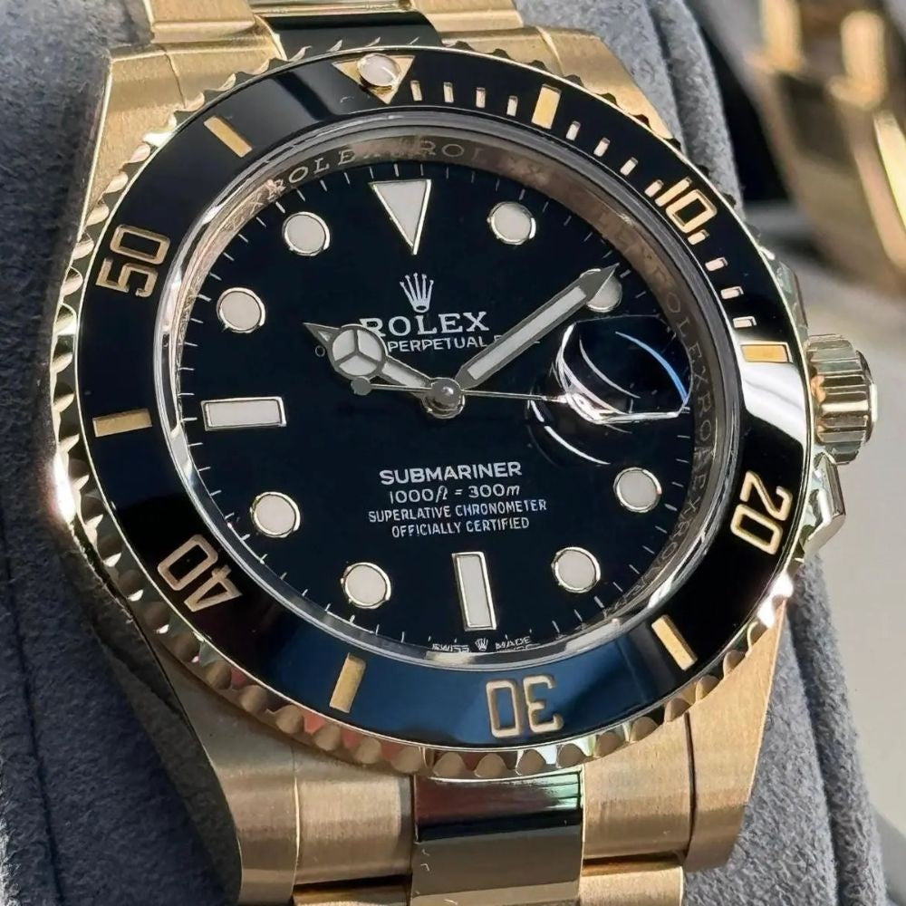 Submariner Date 126618ln-0002 Gelbgold Mit Schwarzem Zifferblatt