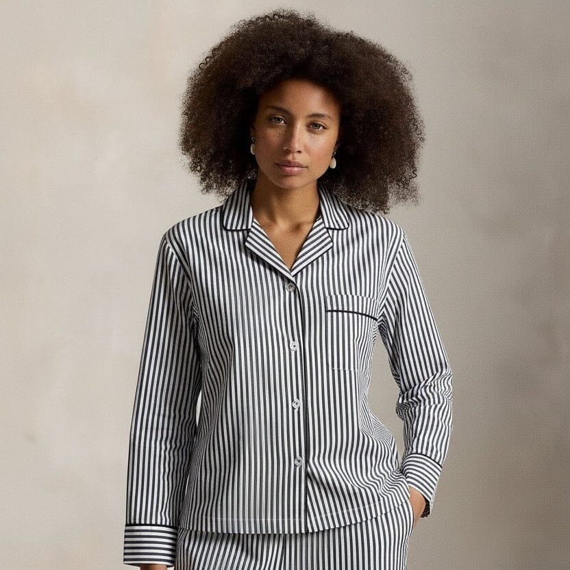 Polo Bear Baumwoll-Sateen Pyjama-Set