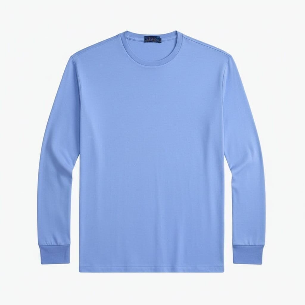 Classic Fit Rundhals T-SHIRT Aus Weicher Baumwolle