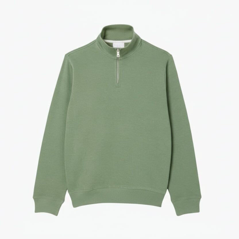 Sweatshirt Mit Reißverschluss Und Hohem Kragen