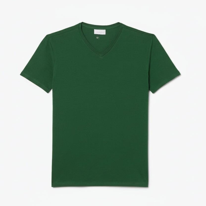 Herren V-Ausschnitt T-SHIRT Aus Leichter Pima-Baumwolle