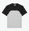 Baumwoll-Jersey T-SHIRT Mit Colour-Block Design