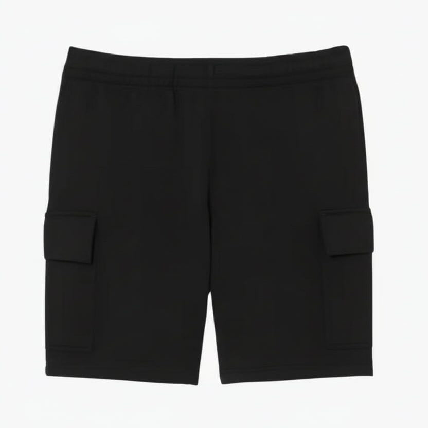 Cargo-Shorts Aus Baumwoll-Fleece