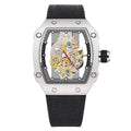 Skeleton Mech Herren-Armbanduhr Mit Skelett-Zifferblatt