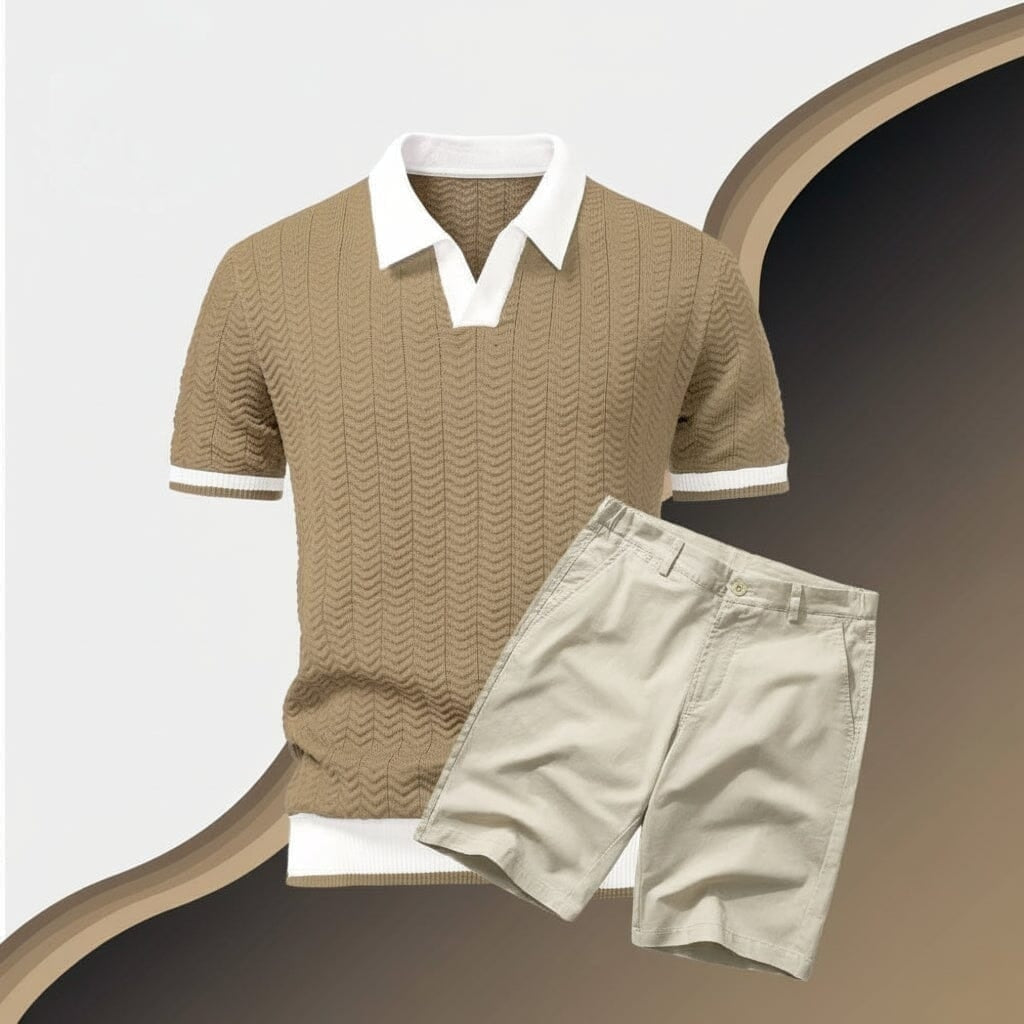 Old Money Poloshirt + Shorts Set