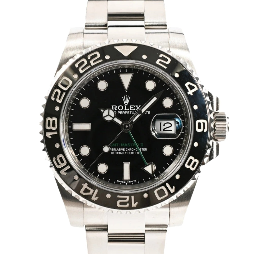 GMT-Master II 116710LN "schwarzes Zifferblatt" 40mm
