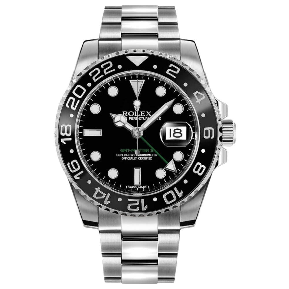 GMT-Master II 116710LN "schwarzes Zifferblatt" 40mm
