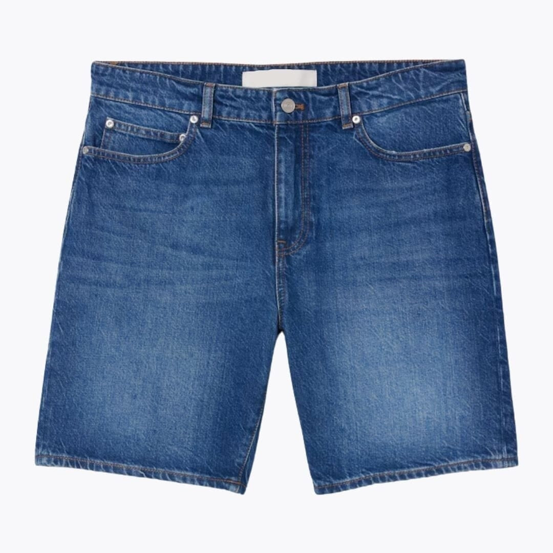 Straight Fit Denim Bermuda Shorts Für Herren