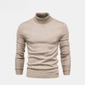 Rollkragen Zopfmuster Woll-Strickpullover