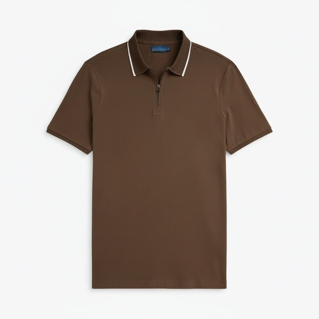 Classic Fit Stretch Mesh Poloshirt