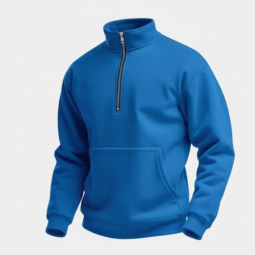 Pullover Mit Halbem Reißverschluss