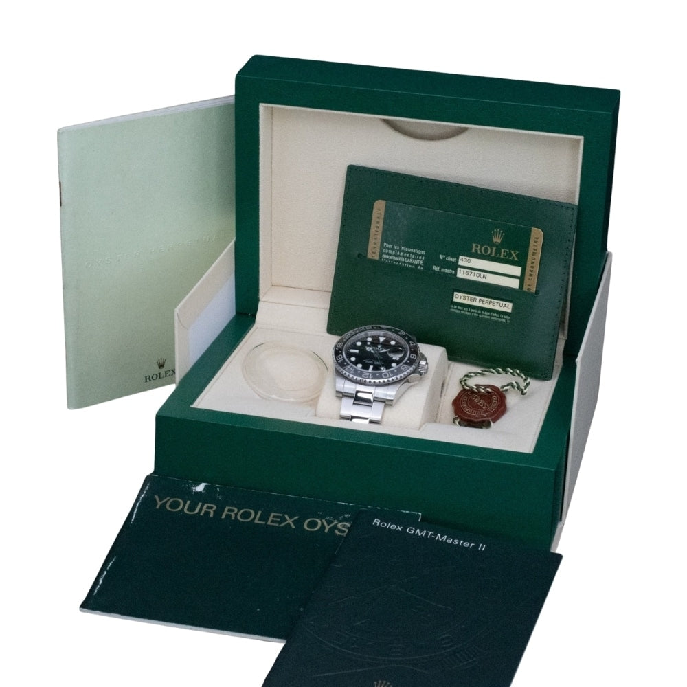 GMT-Master II 116710LN "schwarzes Zifferblatt" 40mm