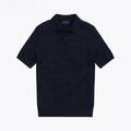 Polo-Pullover Aus Baumwolle Mit Zopfmuster