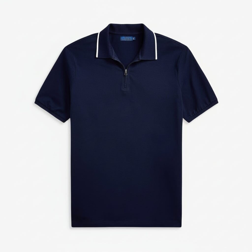 Classic Fit Stretch Mesh Poloshirt