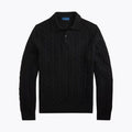 Wolle-Kaschmir Zopfstrick-Pullover