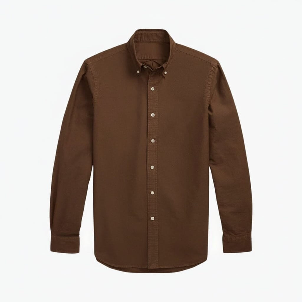 Slim Fit Oxford Hemd - Garment-Dyed