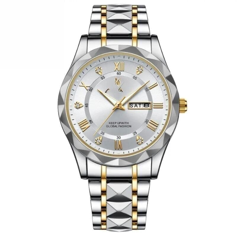 Luminous Steel 40mm Herrenarmbanduhr - Wasserdicht | Edelstahl