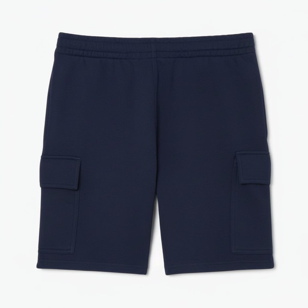 Cargo-Shorts Aus Baumwoll-Fleece