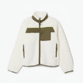 Colour-Block Sherpa Fleece Jacke