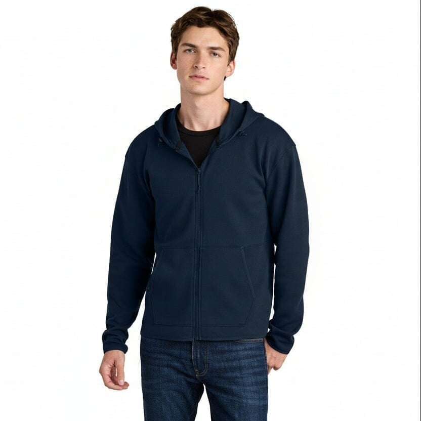 Double-Knit Kapuzenjacke Mit Reißverschluss
