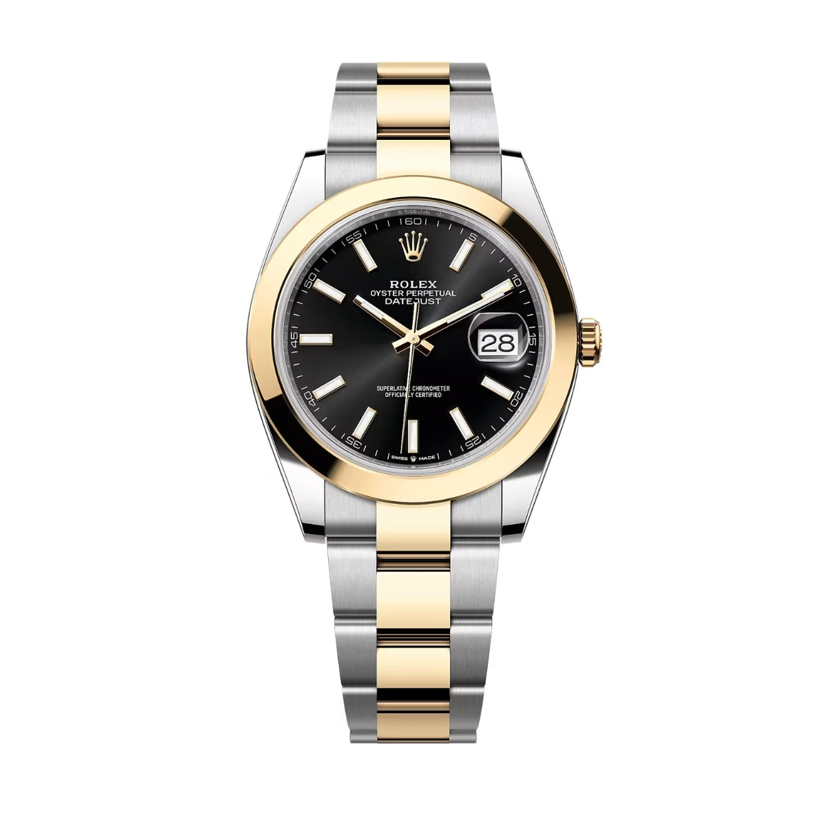 Datejust Gelbgold Schwarzes Zifferblatt 126303