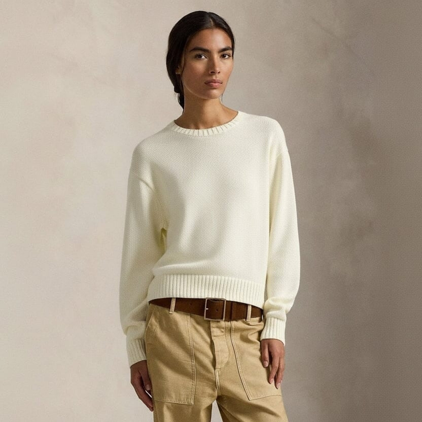 Polo Bear Baumwoll-Pullover Mit Rundhalsausschnitt