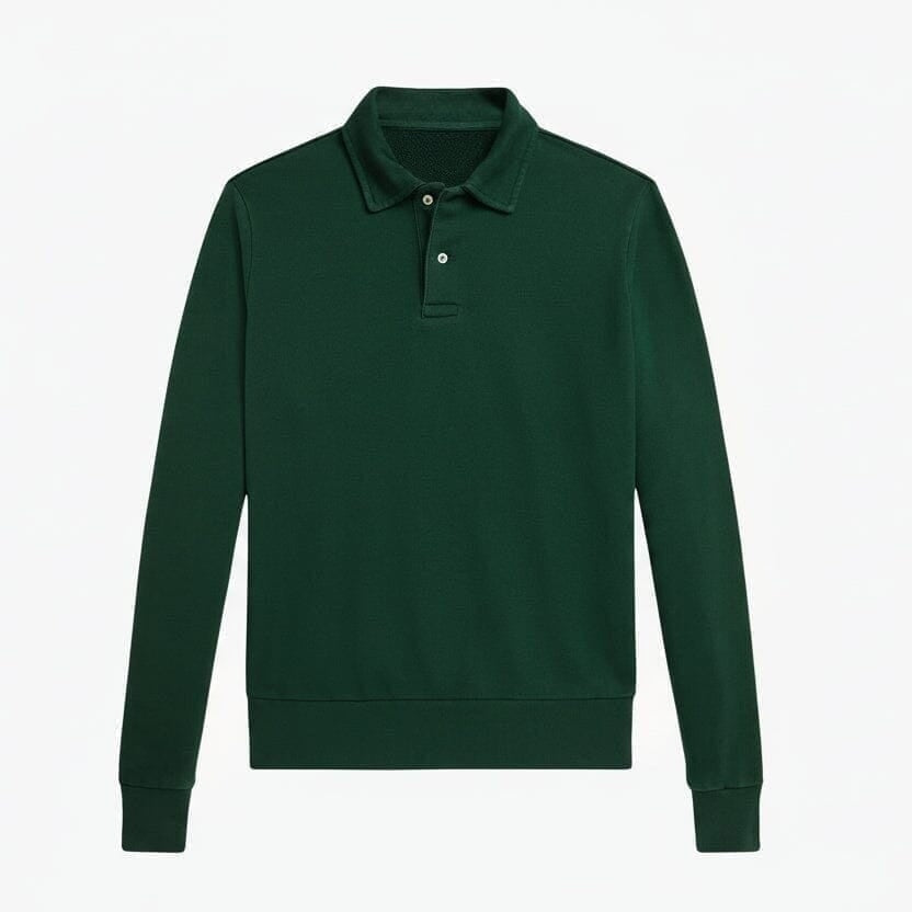 Loopback Fleece Sweatshirt Mit Kragen
