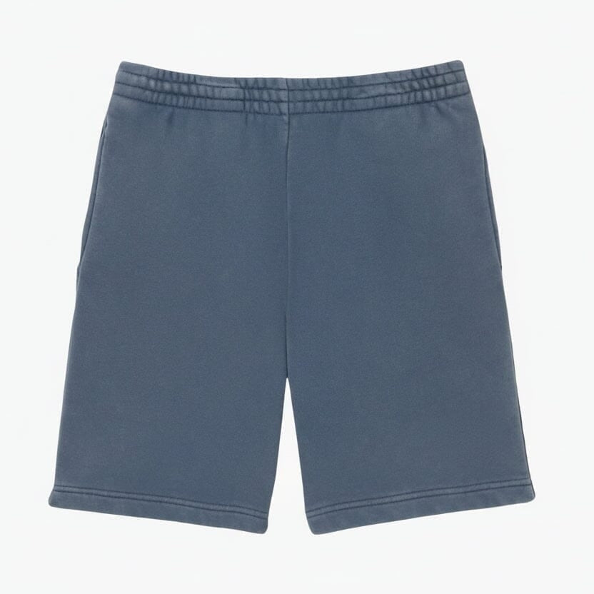 Baumwoll-Fleece Shorts Mit Wascheffekt
