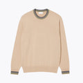 Gestreifter Baumwoll-Jersey Pullover